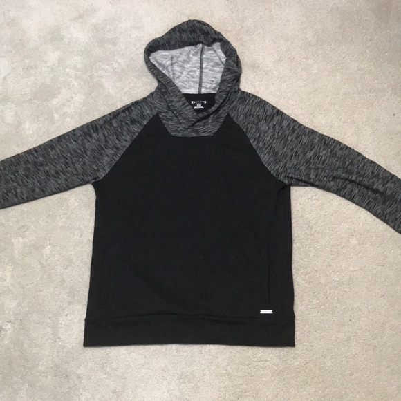 Express men’s hoodie, black/grey - Picture 1 of 4